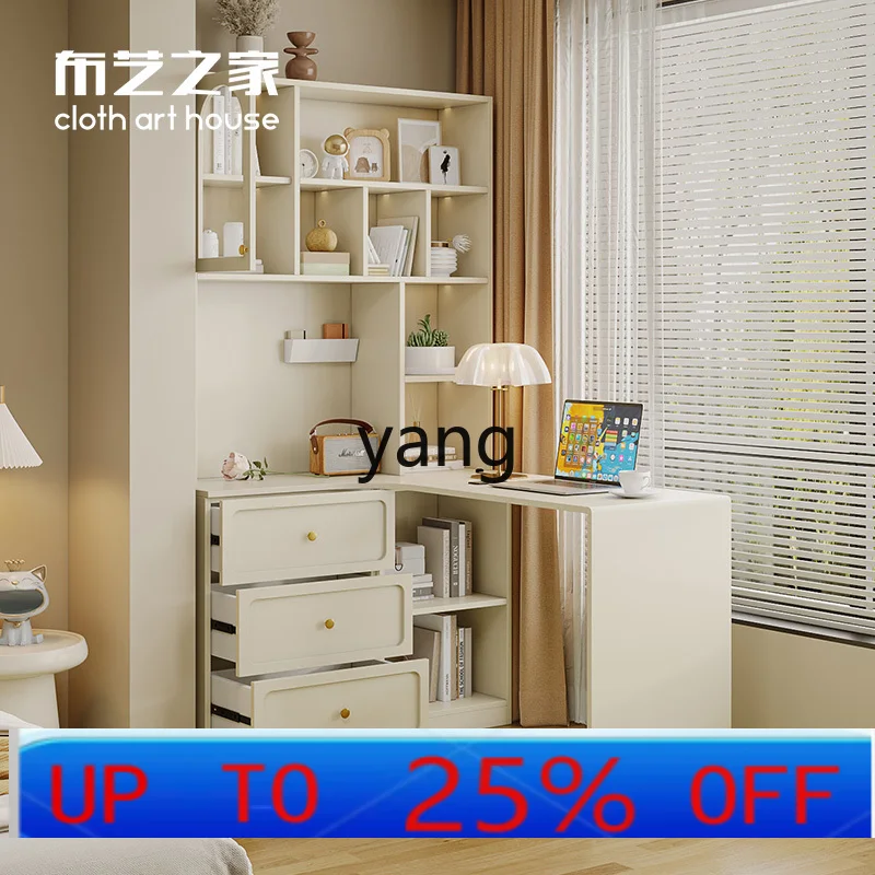 

LH corner desk bookshelf integrated table home writing table modern simple office