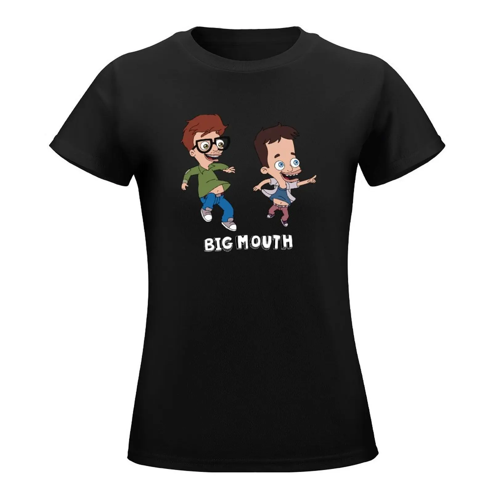 Nick and Andrew BigMouth T-Shirt tops Short sleeve tee customs t-shirts for Women loose fit