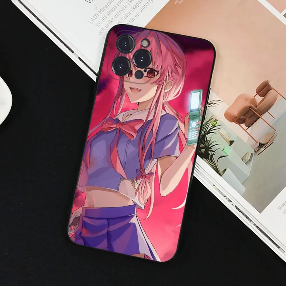 Funda de teléfono Future Diary para iPhone 15 8 7 6 6S Plus X SE 2020 XR XS 14 11 12 13 Mini Pro Max