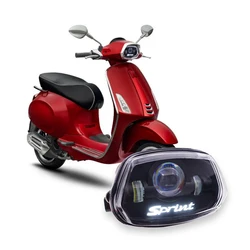 Vespa sprint用モーターサイクルヘッドライトアセンブリ、vespa 150プリントヘッドライト、12v