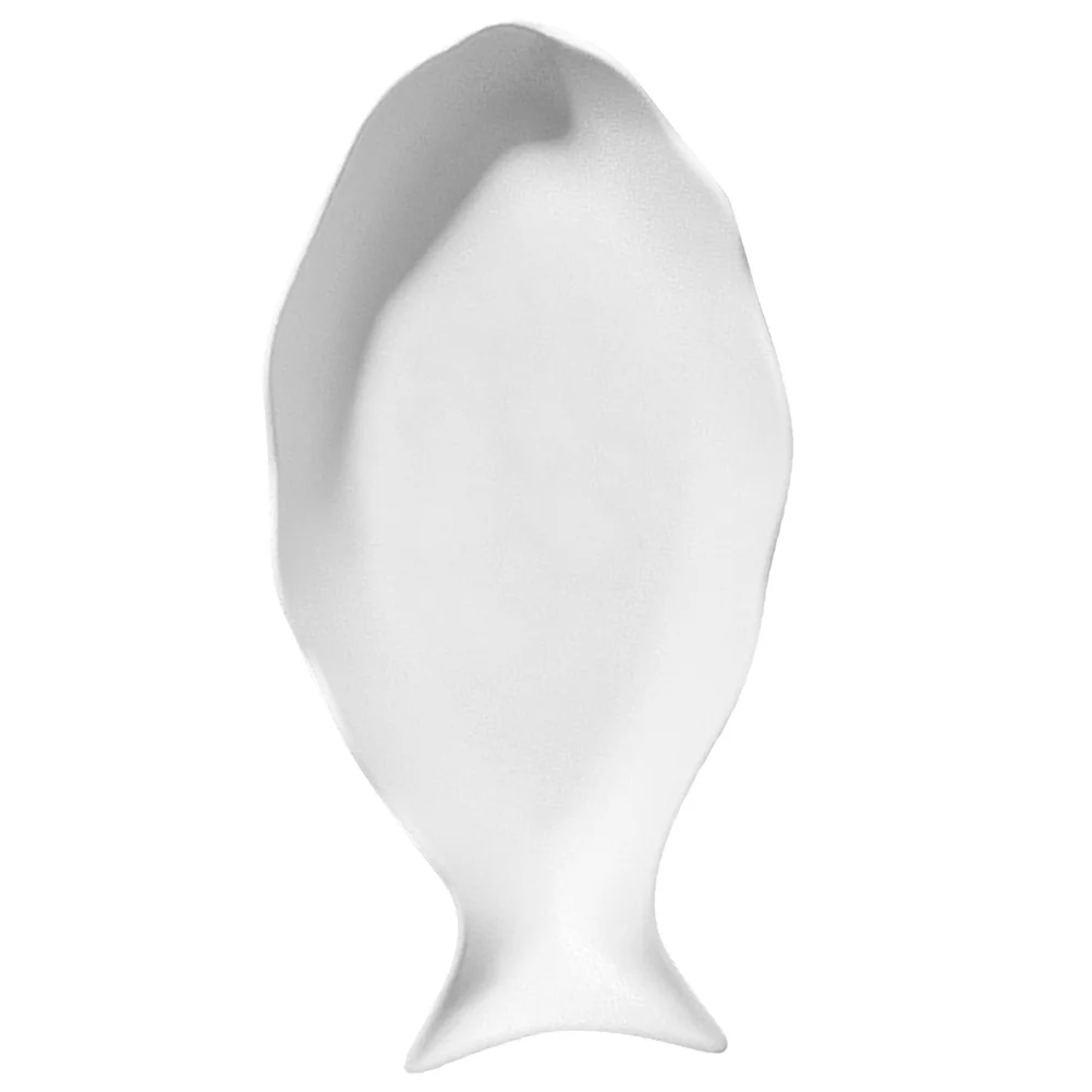 Creative Ceramic Fish Tray Non Scratch Surface Appetizer Bowl for Home Restaurant Use Versatile Serving Plate for Hot Or Cold