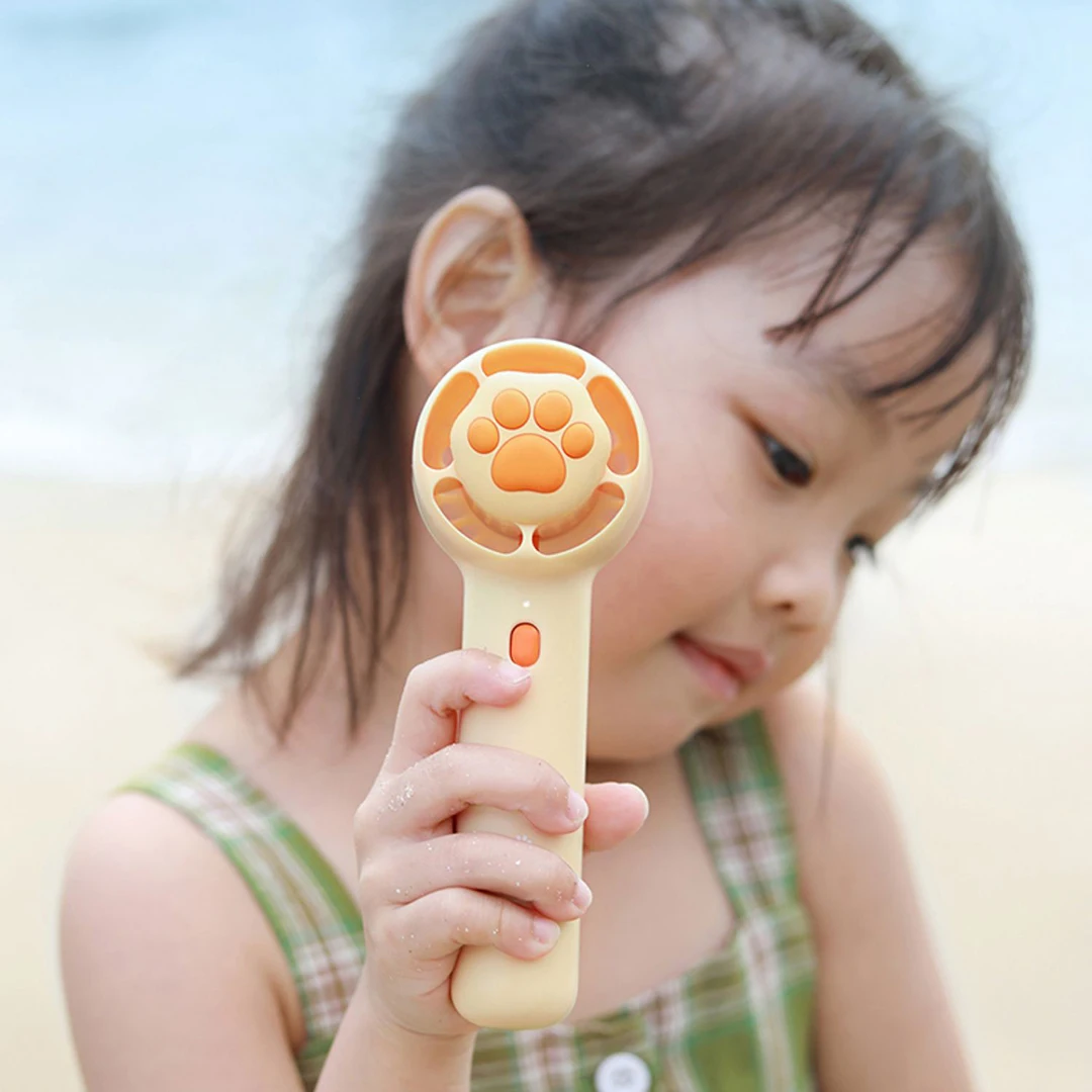 YOUPIN 2022 New bcase Cat's Claw Mini Handheld Fan Quiet Portable Student Office Cute Small Cooling Fans USB Rechargeable Fan