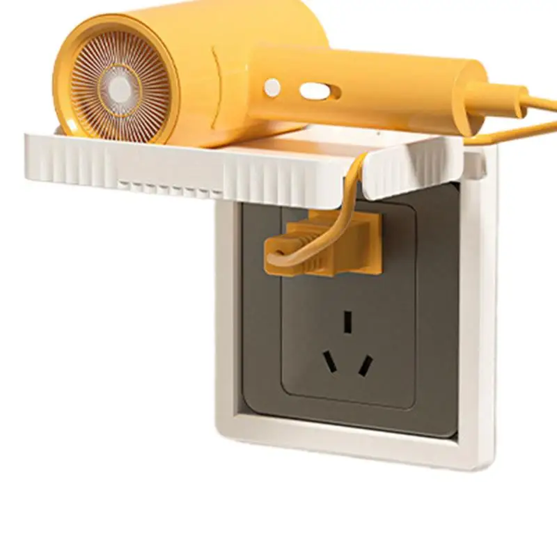 Wall Outlet Shelf Wall Mounted Outlet Shelf Space-Saving Wall Shelf Vertical Decorative Wall Holder Home Extender Decor For