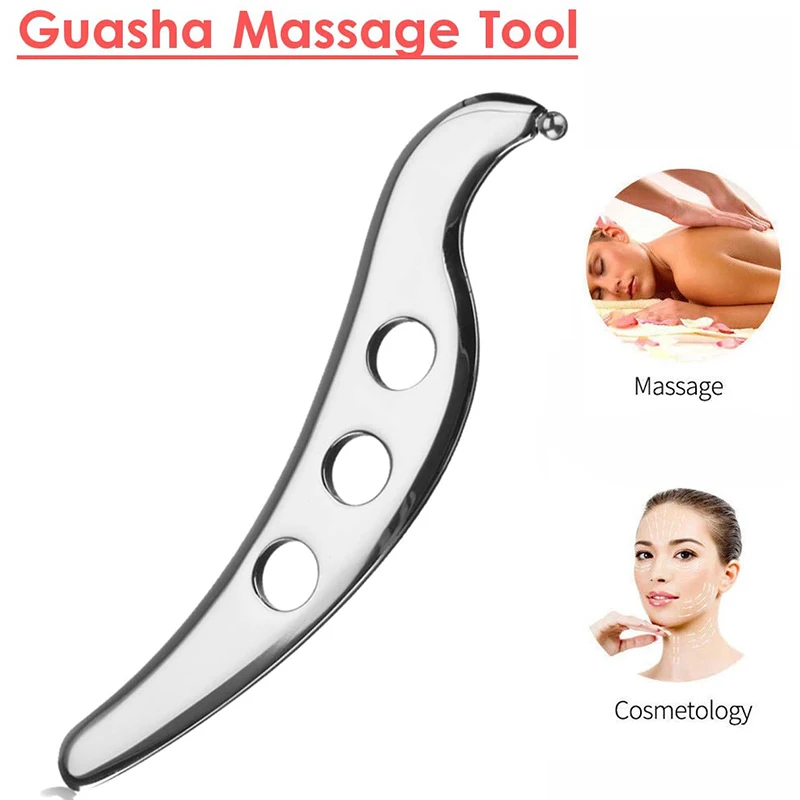 Stainless Steel Gua Sha Tool Manual Massage Scraping Board Body Shoulder Back Arm Leg Muscle Fascia Scraper
