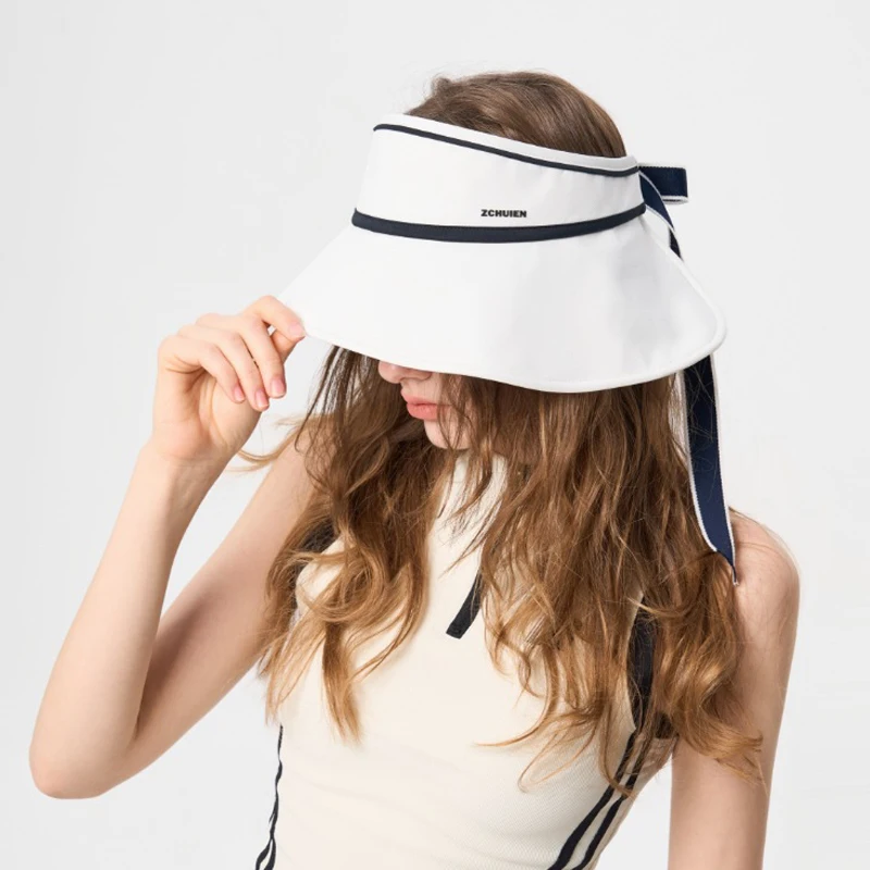 Sun Hat Open Top Women Summer UV Protection Big Brim Cap Accessory For Golf Fishing Hiking Climbing Beach Outdoor