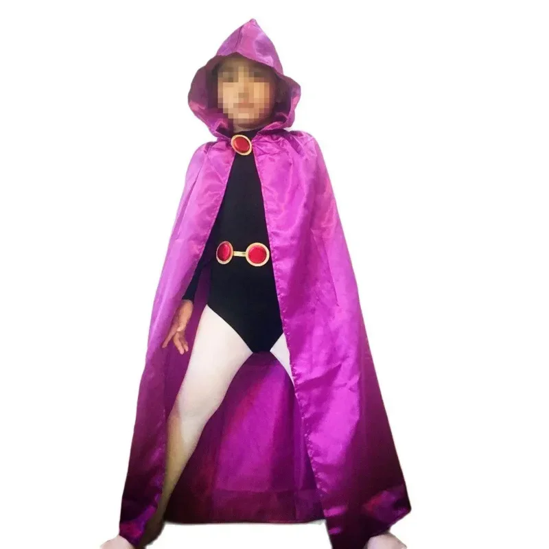 Deluxe Ragazze Carnevale Vestire Bambini Dionysia Teen Titan Raven Costumi Cosplay Per Adulti Halloween Festa di Compleanno Costume 4 Pz/1 MN9