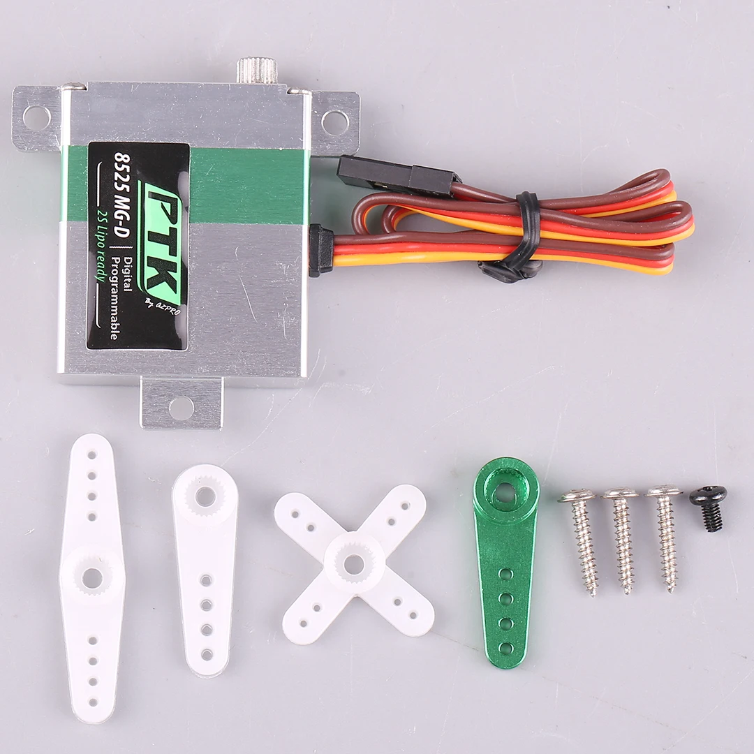 

PTK 8525 MG-D Digital Servo Programmable Steering Gear All Metal Glider KST DS125/135MG Same Level for RC Models