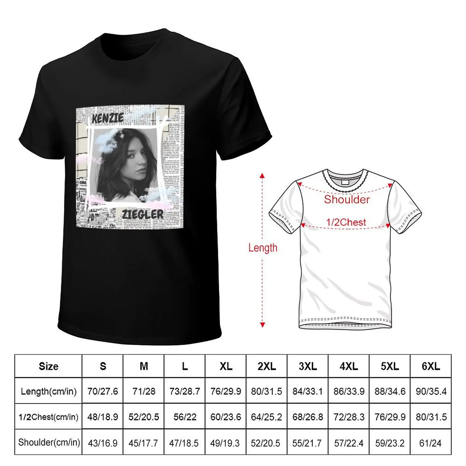 Mackenzie Ziegler T-Shirt Daily Wear Plain Short Sleeve Shirt