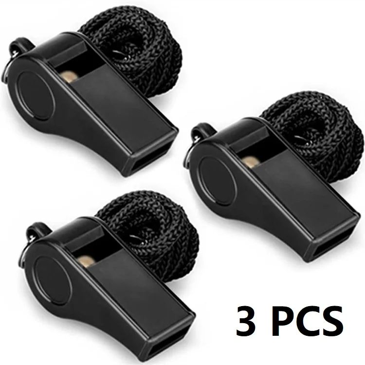 3PCS Sport Whistle Professional Referees Whistles for Children Football Referee Kids Lifeguard Emergency Flute KKS04