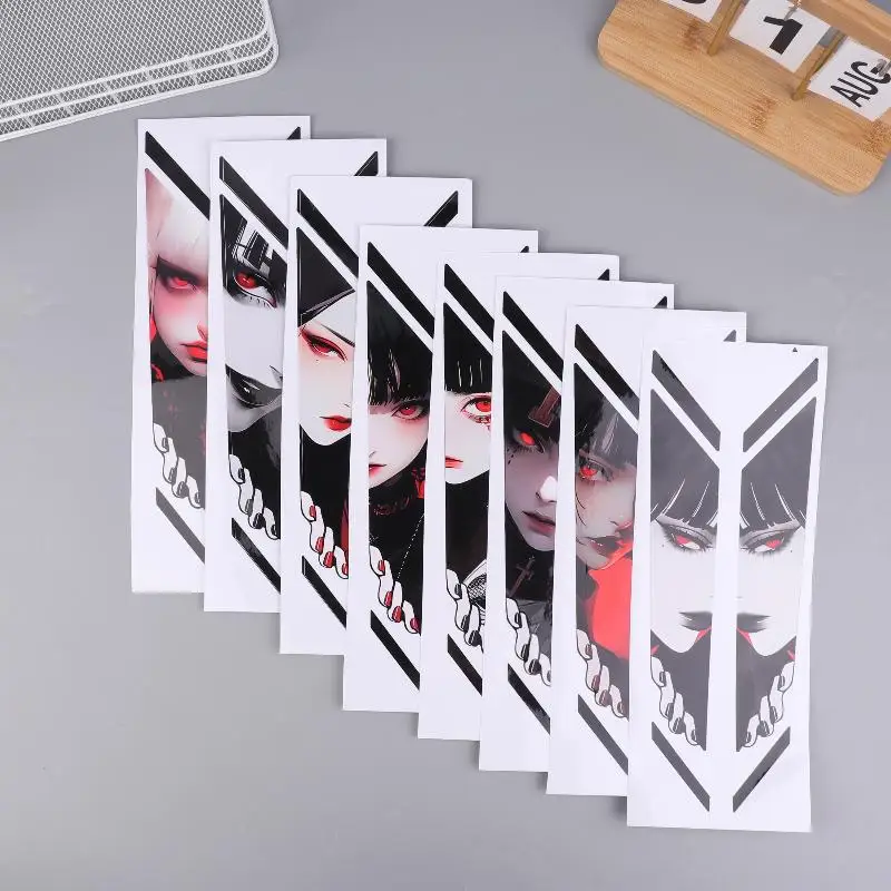 1 زوج تطل عيون دراجة الجبهة شوكة ملصقات مقاوم للماء الدراجة الجبهة شوكة تعليق الشارات للدراجات الجبلية على الطرق الوعرة الدراجة #4