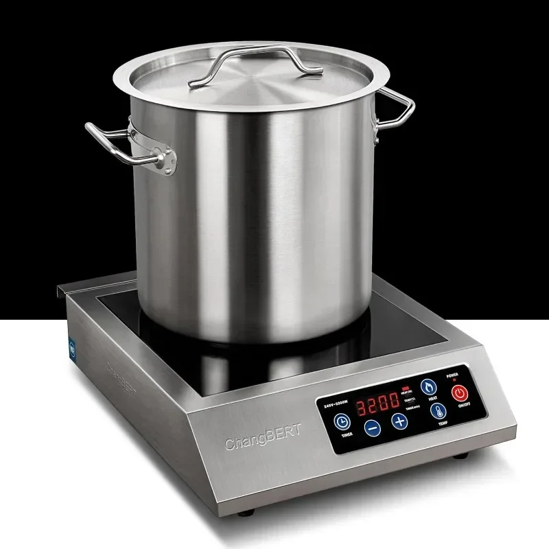 

CHANGBERT Portable Induction Cooker Commercial Stove Top Burner High Power Stainless Steel Shell