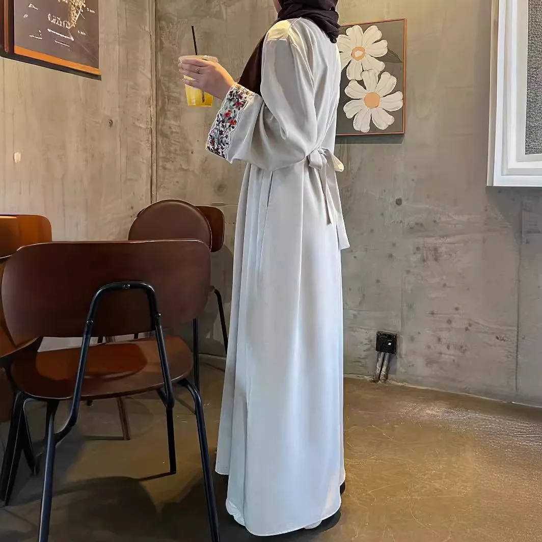 Bescheiden Jurk Voor Vrouwen Marokko Feest Dubai Abayas Kaftan Islam Vestidos Arab Moslim Gewaad Borduurjurken Jalabiya Ramadan