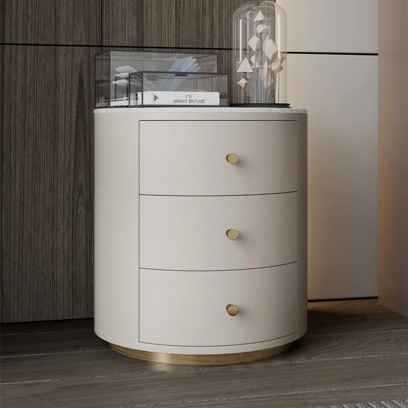 Drawers Nordic Coffee Nightstands Mobile White Modern Luxury Bedside Tables Cheap Low Mesillas De Noches Home Furniture ZY50CT