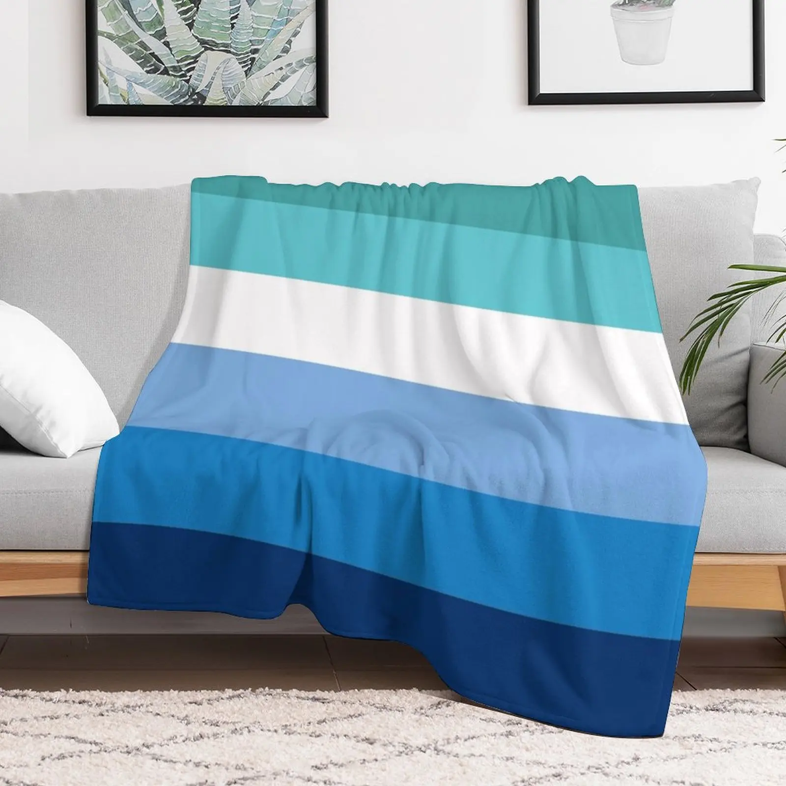 Gay Male Pride Flag Throw Blanket Bed linens Thin Blankets