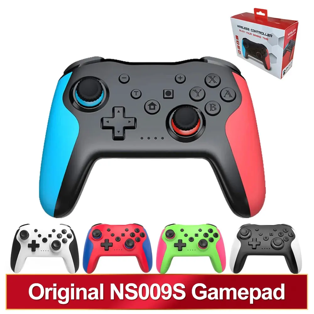 For Nintendo Switch Pro Wireless Gamepad Bluetooth Game Controller with Dual Vibration, Built-in 500mA Lithium Battery