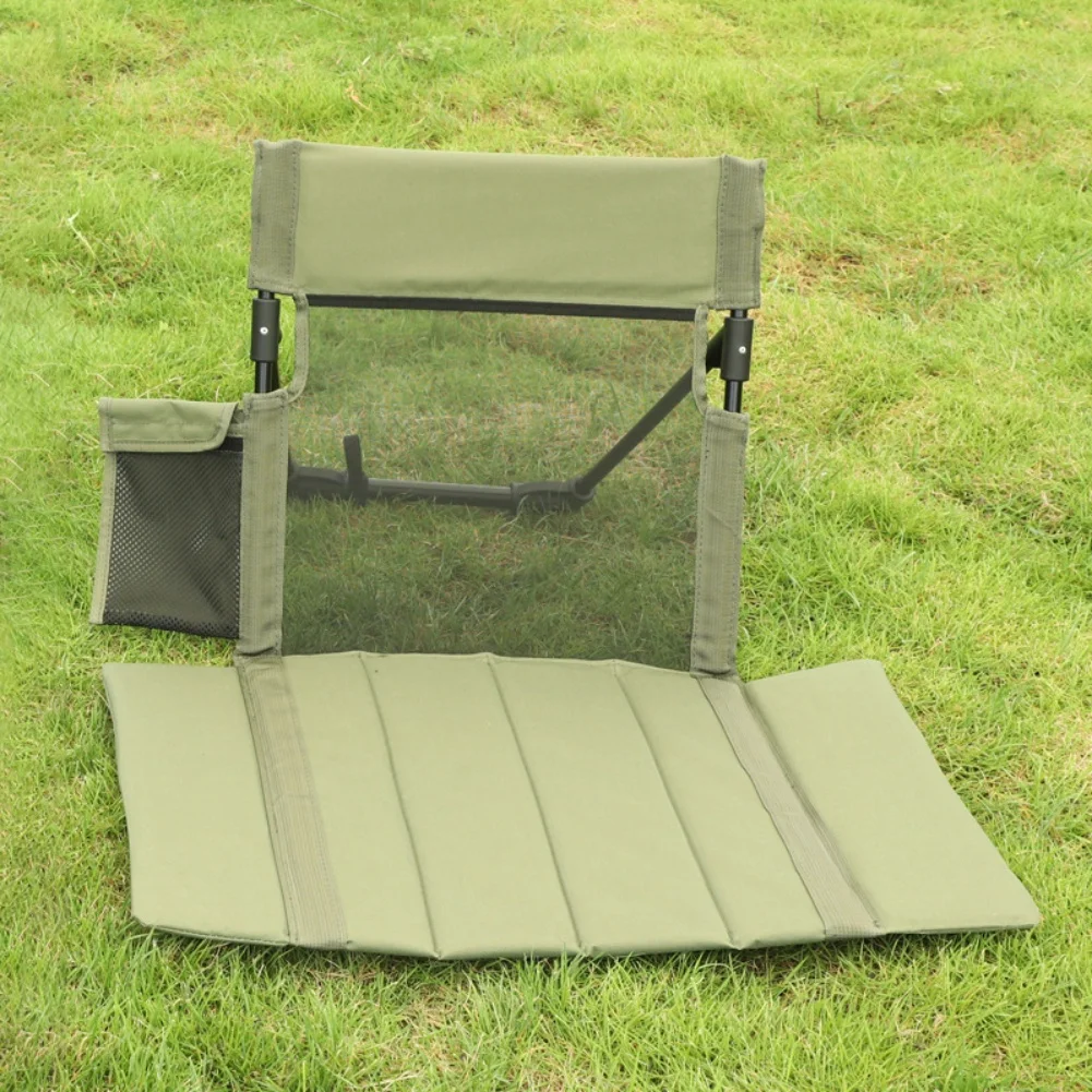 

Comfortable Folding Backrest Cushion Wear-Resistant Material Lightweight Design Side Pocket For Outdoor Activities