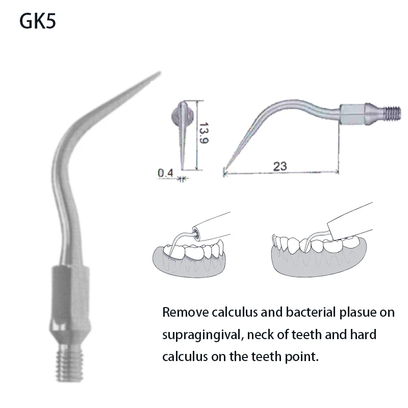 Końcówki do badań ultrasonograficznych dla KAVO GK serii KC Endodontics pero skalowanie zestawy akcesoria skaler pneumatyczny materiały