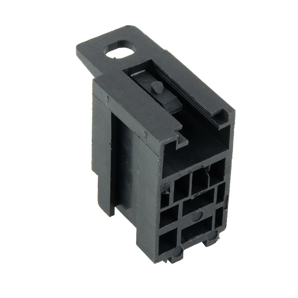 Heavy Duty Car Automotive Relay Socket, 5pcs 12V24V 60AMP 5Pin, Ensures Smooth On/Off Operations, Copper Terminals
