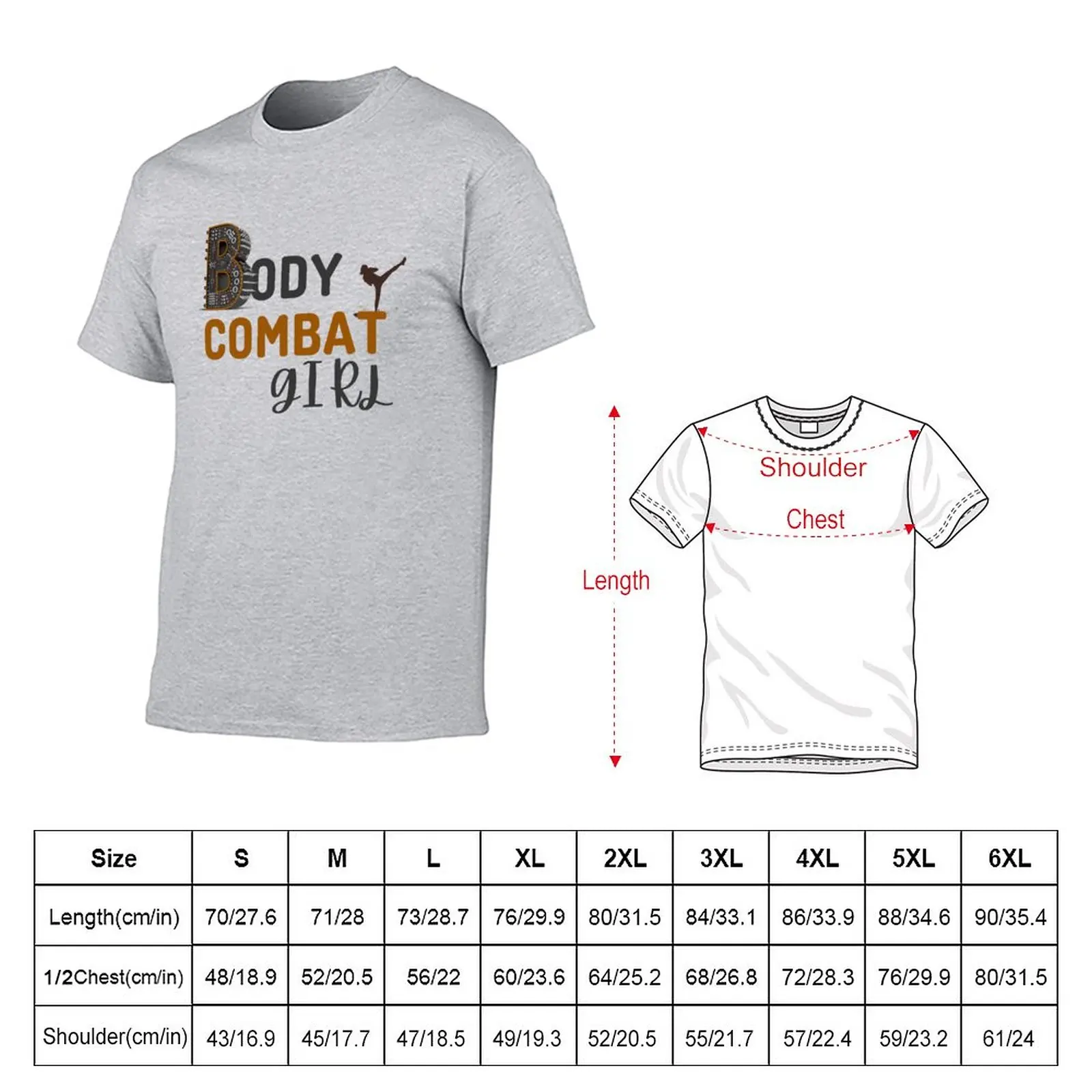 BodyCombat Girl T-Shirt hippie clothes Short sleeve graphic t shirt clothes for men