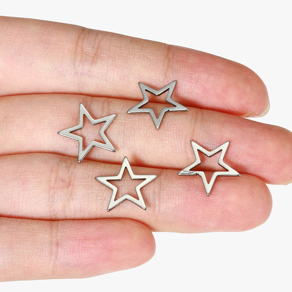 กรอบจี้รูปดาวโลหะ 20 ชิ้น แบบโปร่ง สำหรับงานเรซิ่น ทำสร้อยข้อมือ สร้อยคอ และเครื่องประดับ DIY