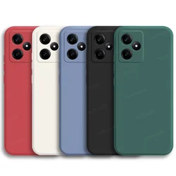 For Realme Note 50  Case Cover Realme Note 50 Funda Coque Shell Soft TPU Original Liquid Silicone Bumper For Realme Note 50