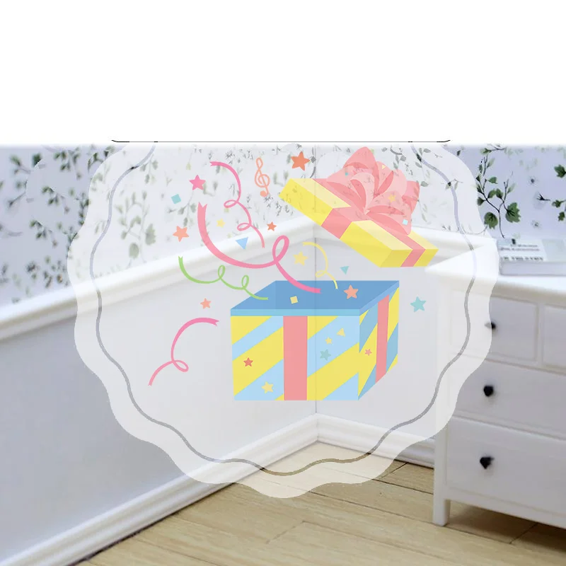 2 قطعة 1:12 دمية مصغرة التفاف خط صغير الخصر الحمام غرفة المعيشة ديكور لعبة بيت الدمية الملحقات