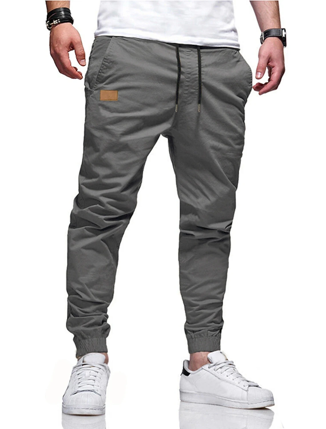 2023 New Men\'s Fashion Hip Hop Pants Four Seasons Pure Cotton Casual Sports Pants Street Pants High Quality Straight Tube Pants