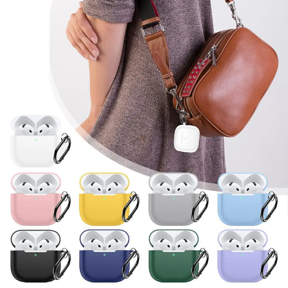 For Airpods 4 Silicone Earphone Protective Case Ultra-thin Anti Drop Bluetooth Earphone Protective Soft Shell Accessories