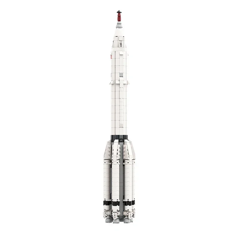 

EKbricks Building Blocks MOC-102952 Proton K [1:110 Saturn V scale] with LK-1 Circumlunar Space Craft Juguetes Educational Toys