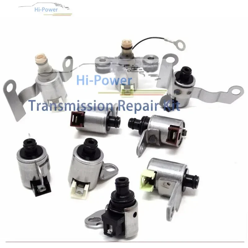 JF506E 5F31 09A for JATCO Transmission Shift Solenoid Gearbox Kit Set 9PCS for for Nissan Mitsu Mazda Rover Volkswagen