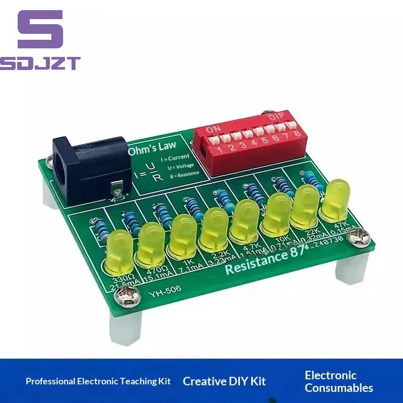 1Set Soldering Practice Kit LED Circuit Test DIY Electronic Training Board For Beginners Learning Projects
