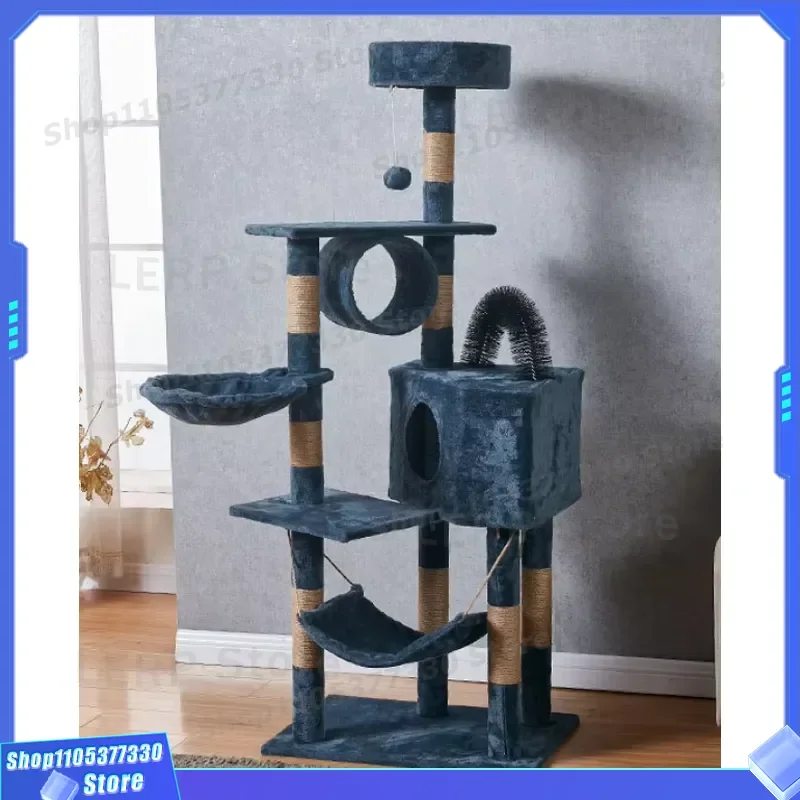 Wholesale Plush Cat Tree With Scratching Board And Claw Toy For Cats To Play Litter Mat Furniture Pet Supplies Activity