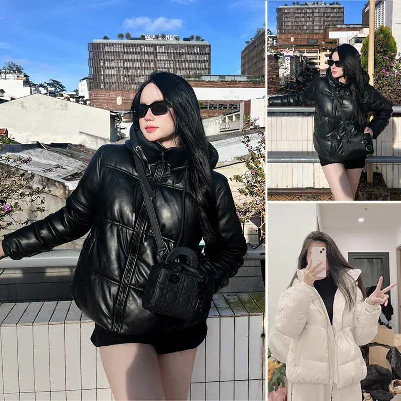 

Регулируемая застежка-молния на резинке Подол или хлопок Jaet Street Sle Свободный крой Thiened Long Sve Пальто с воротником-стойкой