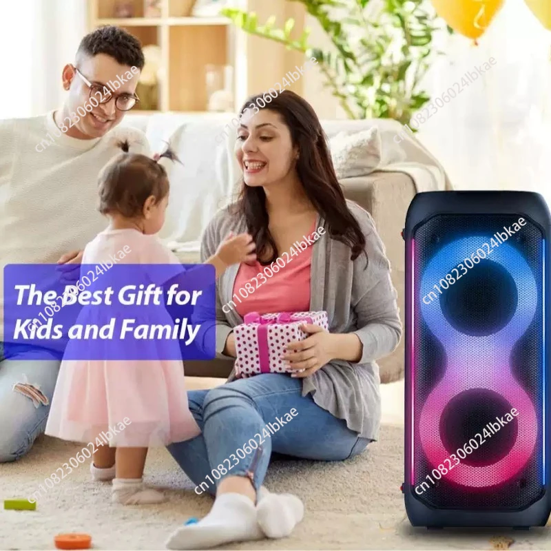 Hot-selling double 8-inch super-long standby party speakers, the sound effect is always high