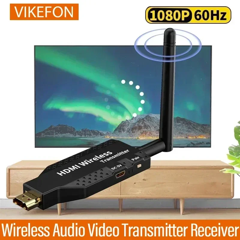 50M 5G 1080P HDMI Wireless Audio Video Transmitter Receiver Extender  for 1 TX-4 RX PS4 Camera Laptop PC to TV Monitor Projector