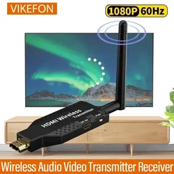 50M 5G 1080P HDMI Wireless Audio Video Transmitter Receiver Extender  for 1 TX-4 RX PS4 Camera Laptop PC to TV Monitor Projector