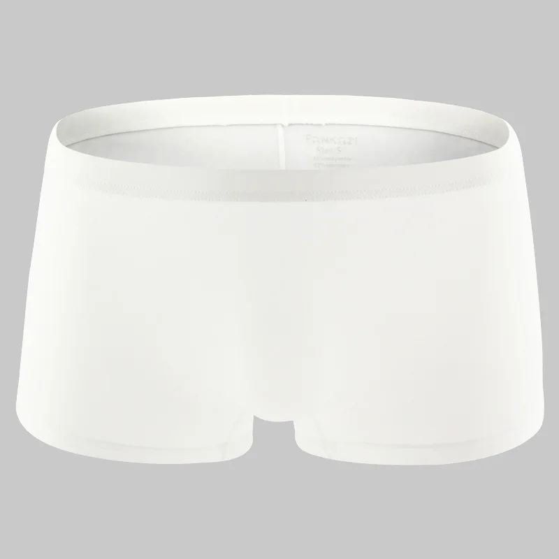 Manufacturer wholesale simple men's boxers youth one-piece comfortable casual solid color breathable low-rise underwear F8001
