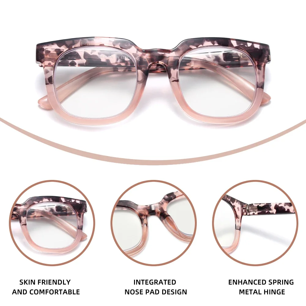 KINGDREAM Occhiali da lettura Casual per uomo Donna Occhiali da presbiopia a luce blu Lettore +1.0+1.5+2.0+2.5+3.0+3.5