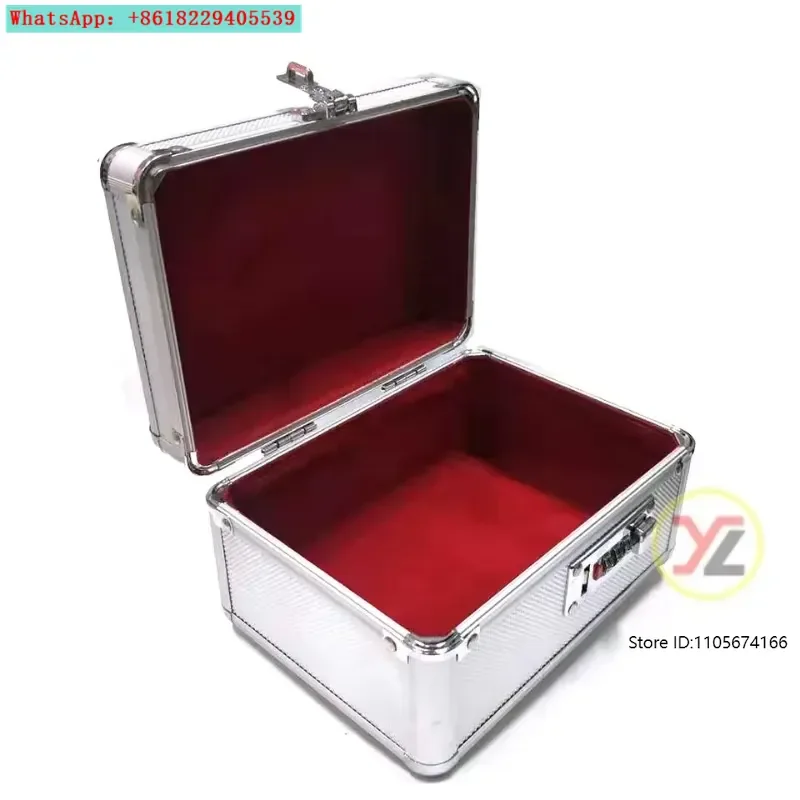 Small aluminum alloy box password storage seal cash box