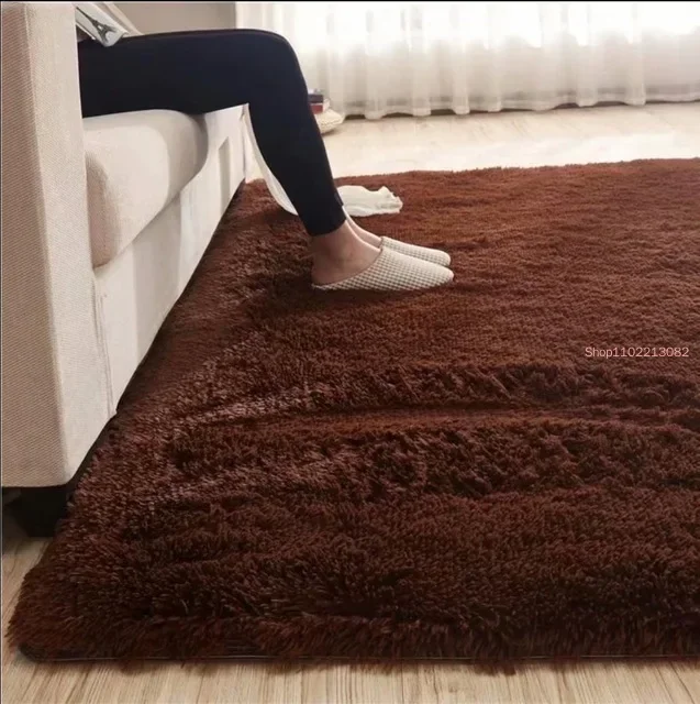 NONE Fluffy Faux Fur Rug White 200x300 3