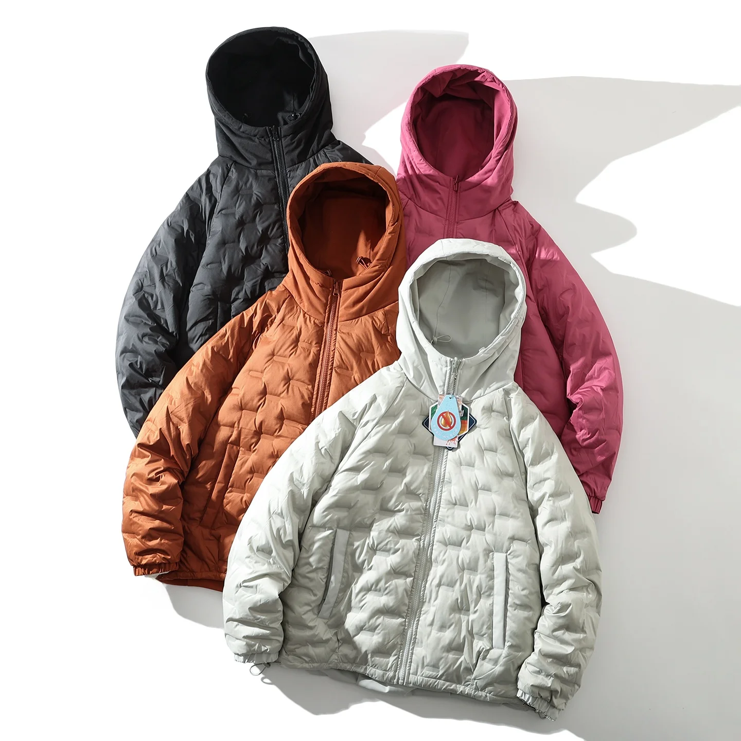 

Double-Sided Wear Design Du down Jaet Men's Warmth Guaranteed 90% Du down Hooded Puffer Coat for Winter Versatile Sle