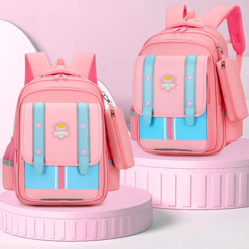 school bag Kids backpack water proof Preschool Ages 6-18 Spine protection Reduce the burden Large capacity