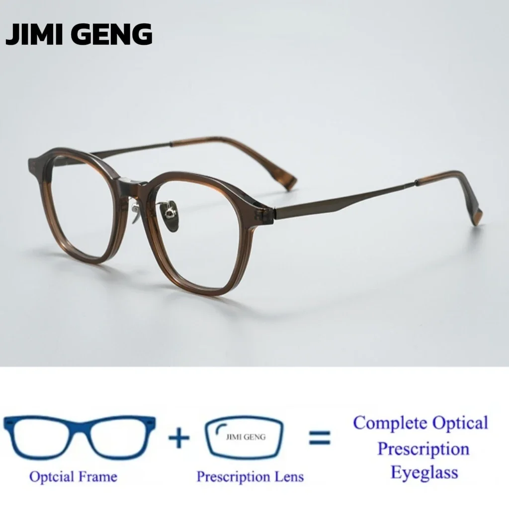 

Fashion Comfort Glasses Retro Luxury Pure Titanium Eyeglasses Optical Prescription Eyewear Frames For Men Women