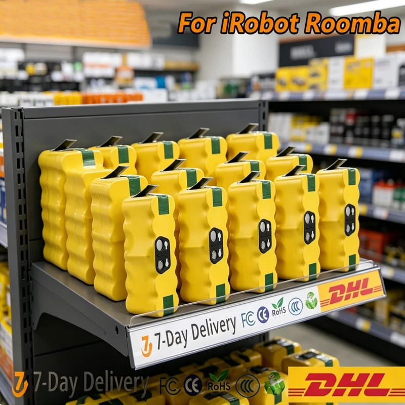 

Rechargeable Battery For iRobot Roomba 500 6.0Ah Battery 14.4V 600 700 800 900 595 620 650 780 890 Ni-Mh Battery 6000mAh