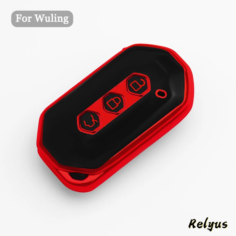 Высококачественный чехол для автомобильного ключа из ТПУ, чехол для ключа, брелок для Wuling Capgemini 2020, брелок, автомобильные аксессуары