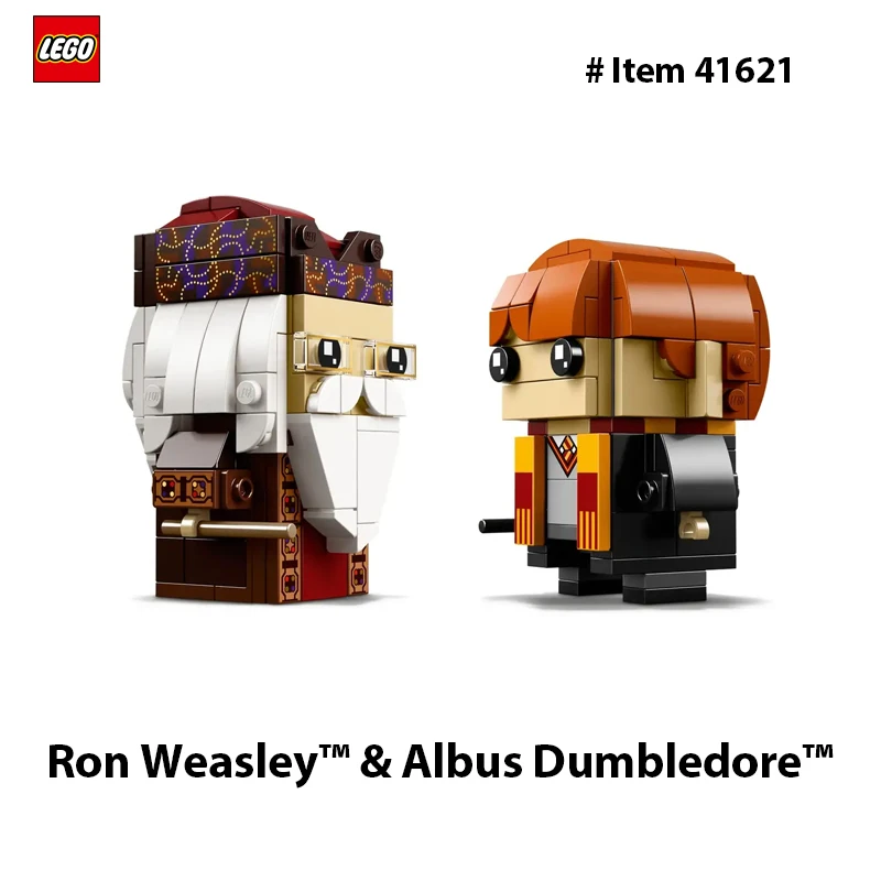 LEGO 41621 Limited Edition BrickHeadz Ron Weasley & Albus Dumbledore Building Kit 245 PCS 10+ years old