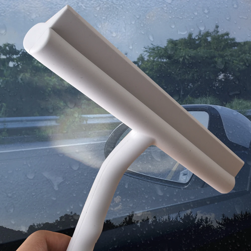 

8,2-дюймовый стеклоочиститель для душа, силиконовый стеклоочиститель, подвесной крючок для стеклянной двери, стиральной комнаты, чистка отеля, черный, серый цвет, скребок