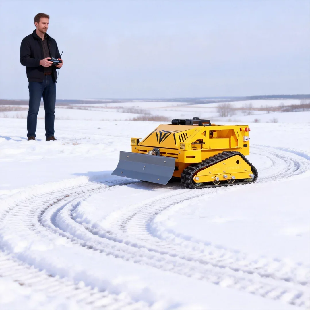 

Customized Zero-Turn Remote Control Robot Flail Lawn Mower High Power Engine Includes Free Snow Shovel