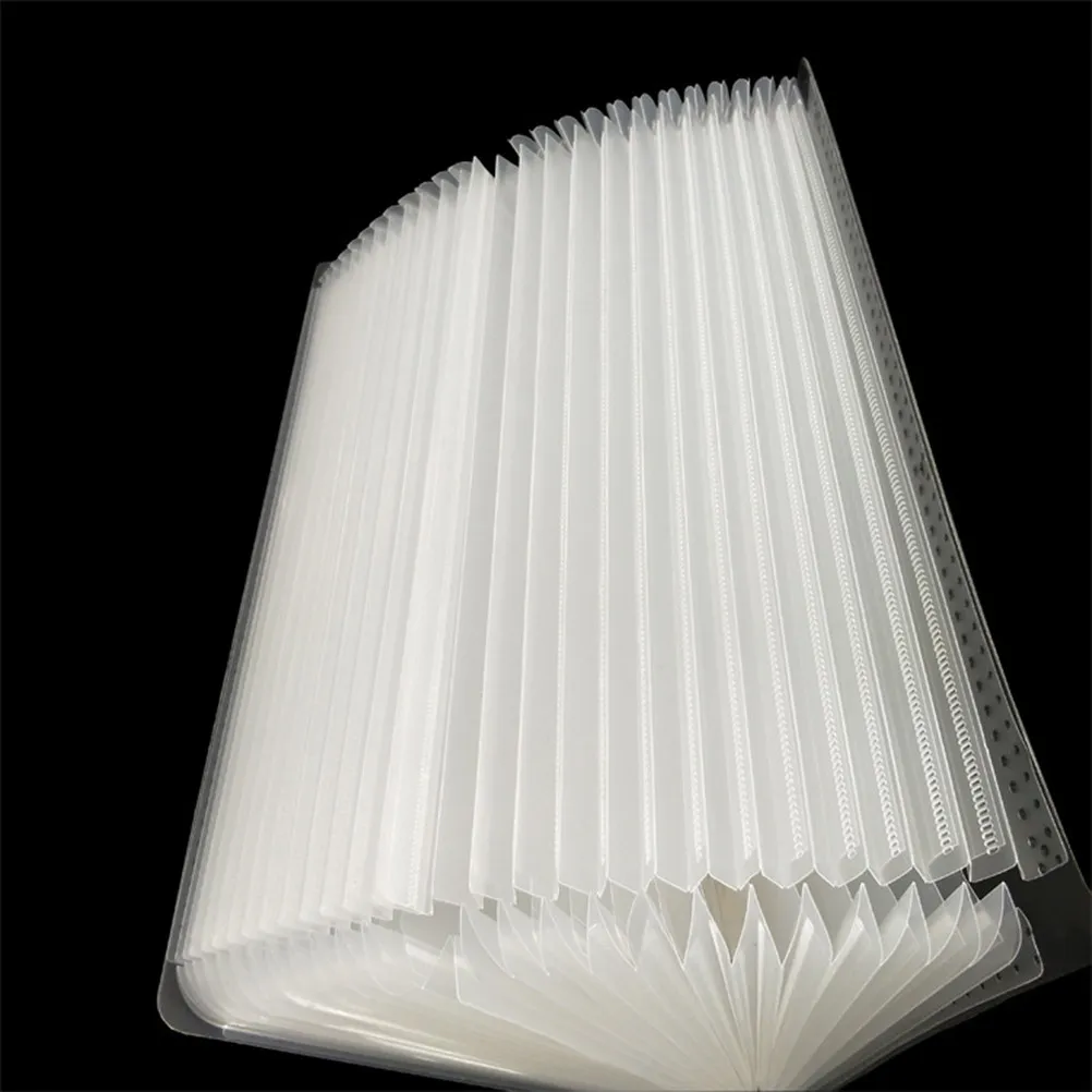 

Expanding File Folder with 24 Pockets Portable Large Capacity Document Organizer for Office School Home Use White File Bag