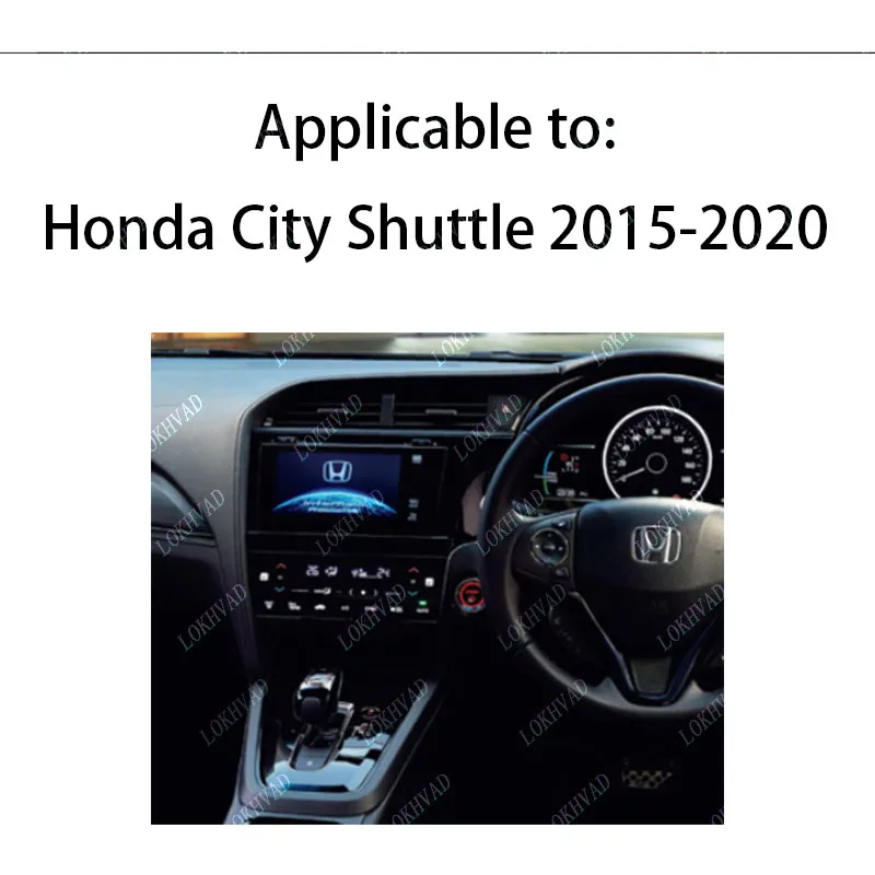 Car GPS Navigation Stereo For Honda City Shuttle 2015-2020 RHD Radio Fascias Panel Frame Fit 2Din 9 inch In Dash headunit screen